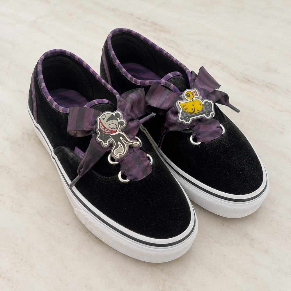 Vans Disney Nightmare Before Christmas Haunted Toys Velvet Shoes Women’s 8